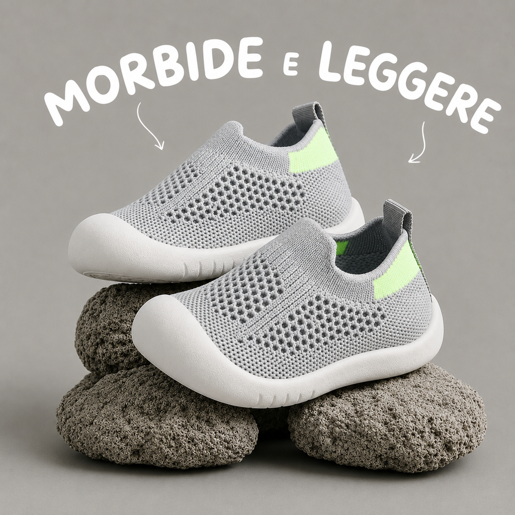 Shoes Kid | Scarpette morbide primi passi, leggere e antiscivolo